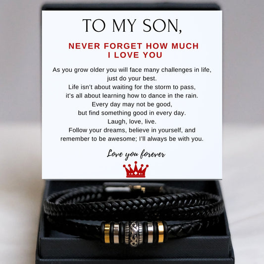 TO MY SON - ALWAYS HAVE YOUR BACK - BRACELET - TN108