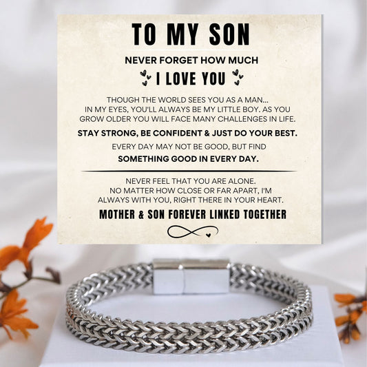 To my Son -  Bracelet Stainless Steel Deluxe NEW - Bracelet - TN113