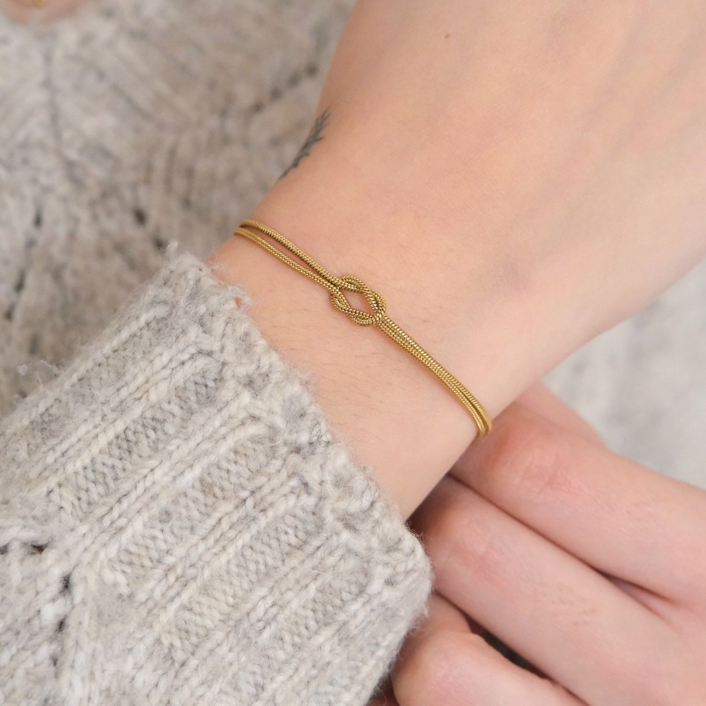 To my Daughter - Love Knot Bracelet - A link that can never be undone.
