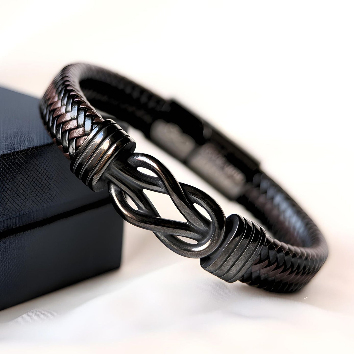 To my Son - Black Infinity Bracelet - TN113