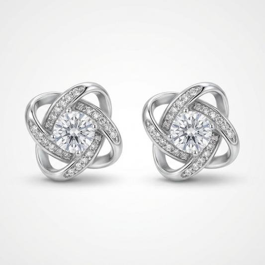 Liefdesknoop oorbellen