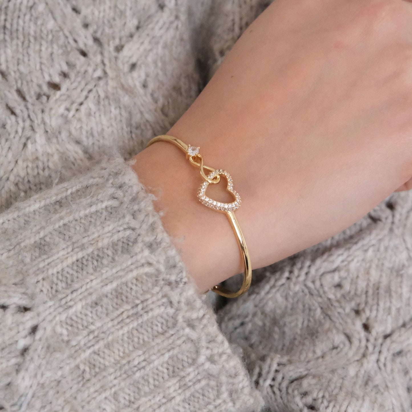 To My Beautiful Daughter - Infinity Heart Bracelet