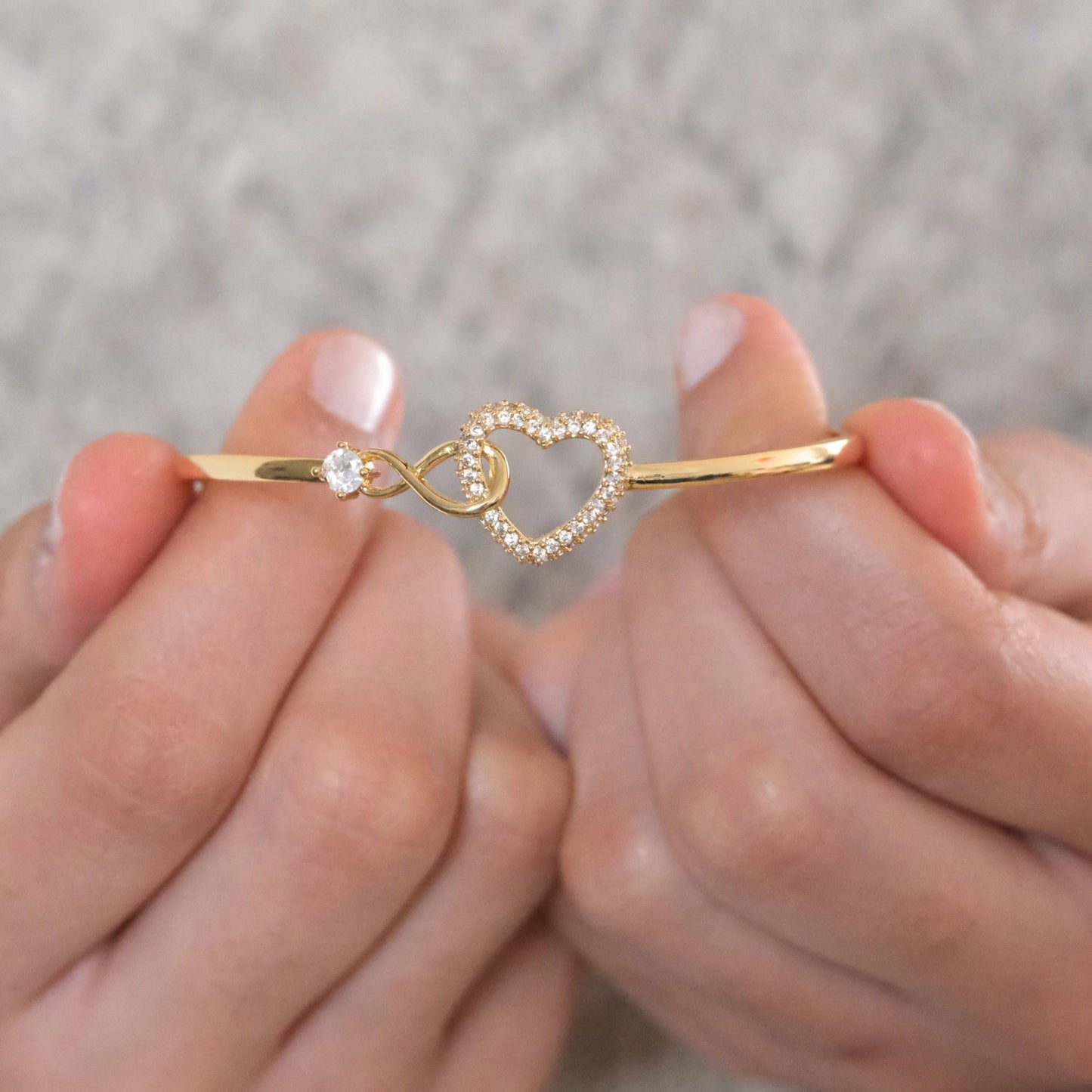 To My Beautiful Daughter - Infinity Heart Bracelet
