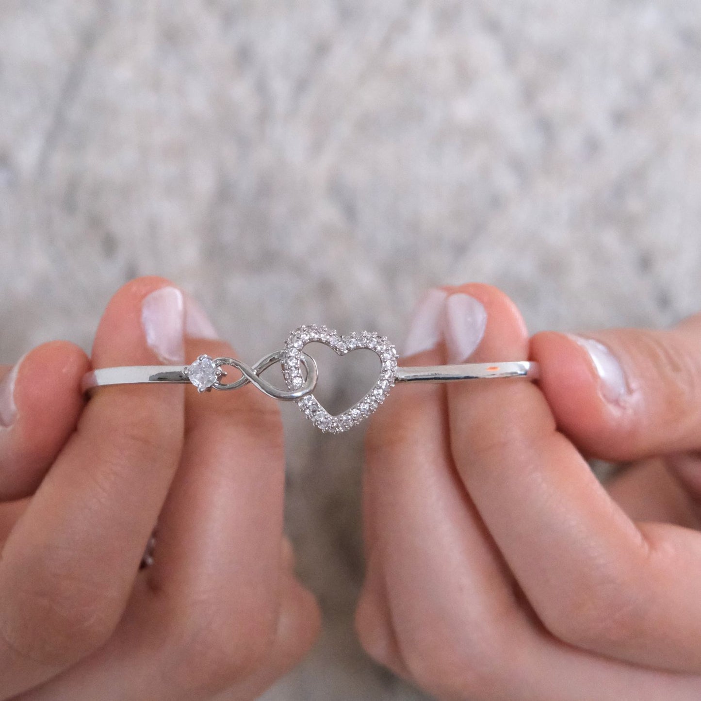 To My Beautiful Daughter - Infinity Heart Bracelet