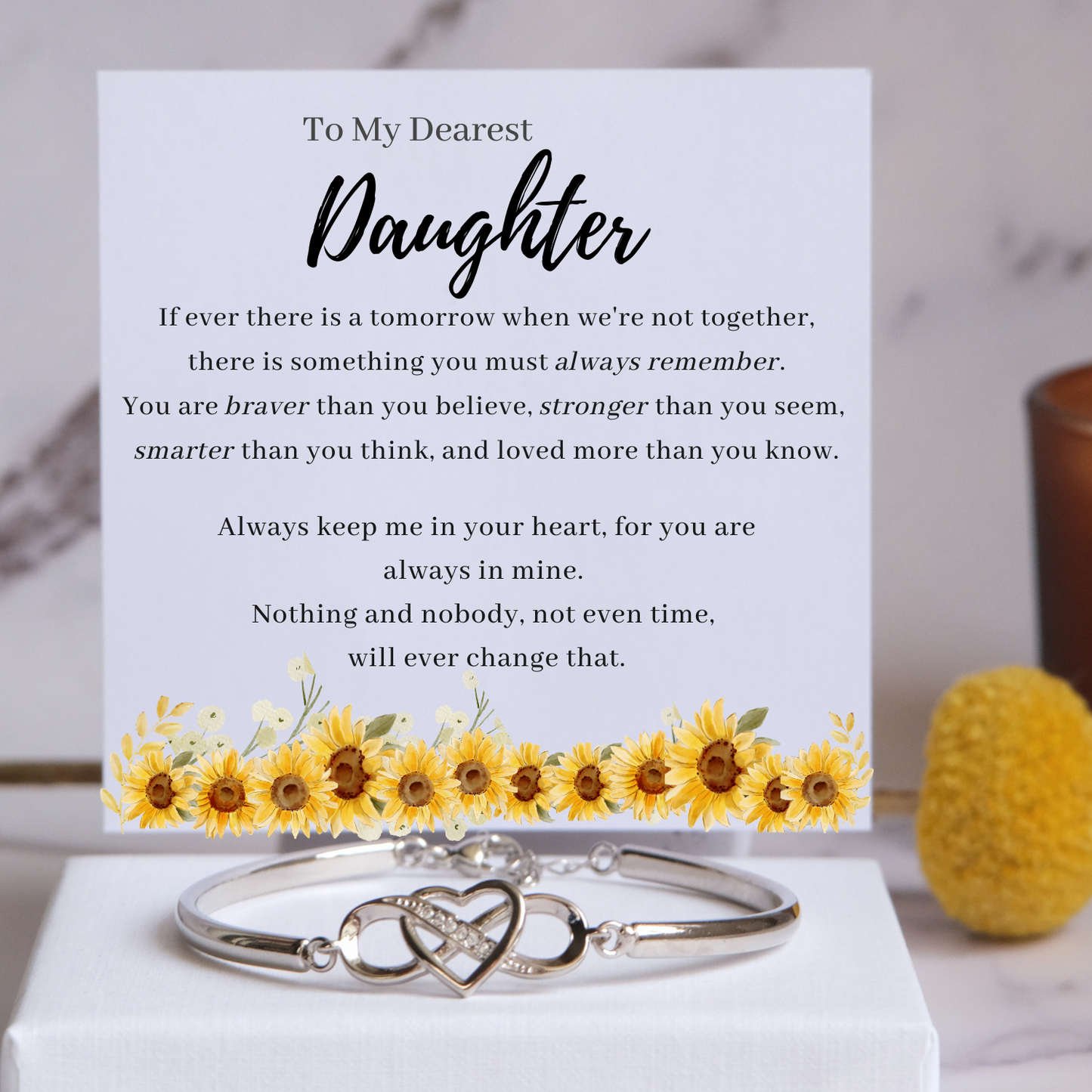 Infinity Bracelet" - To My Daughter