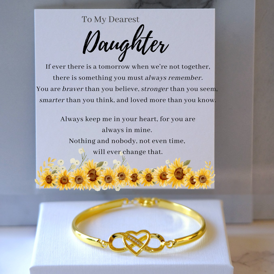 Infinity Bracelet" - To My Daughter