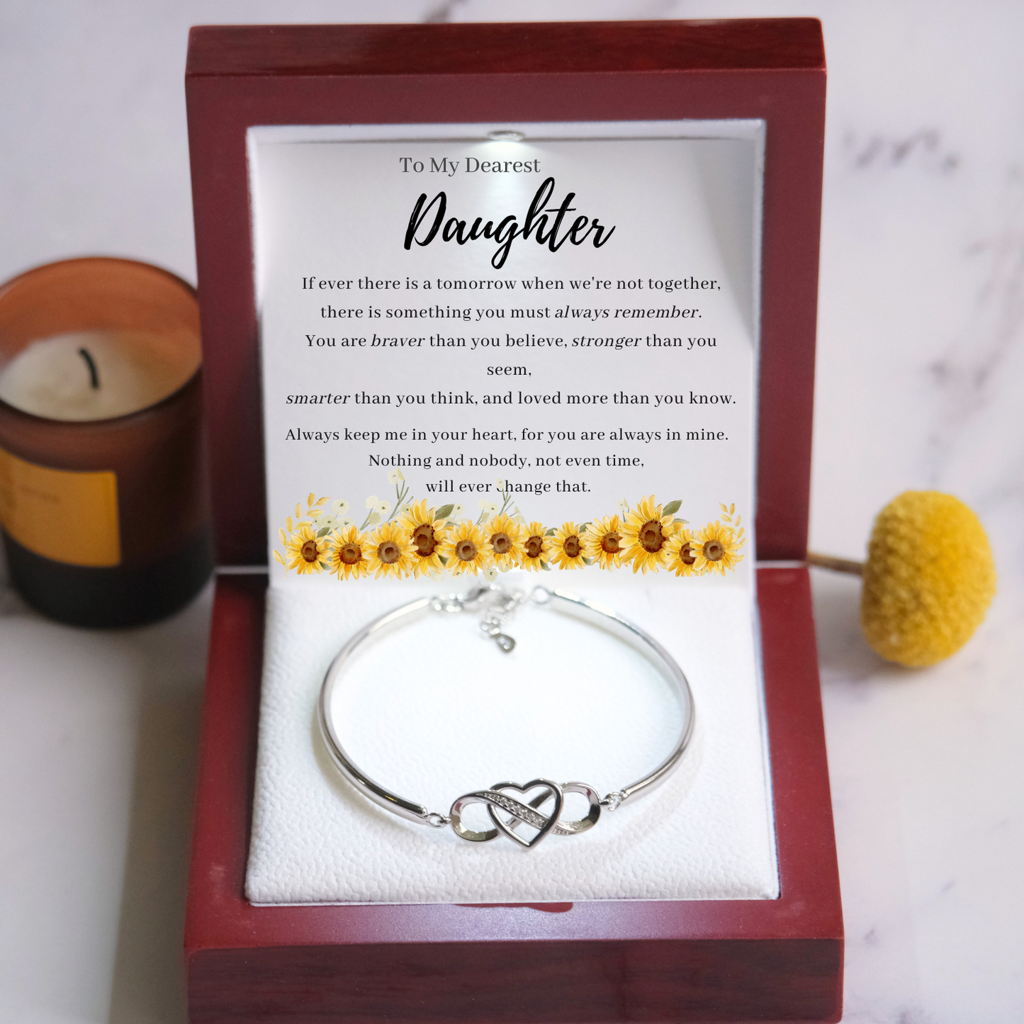 Infinity Bracelet" - To My Daughter