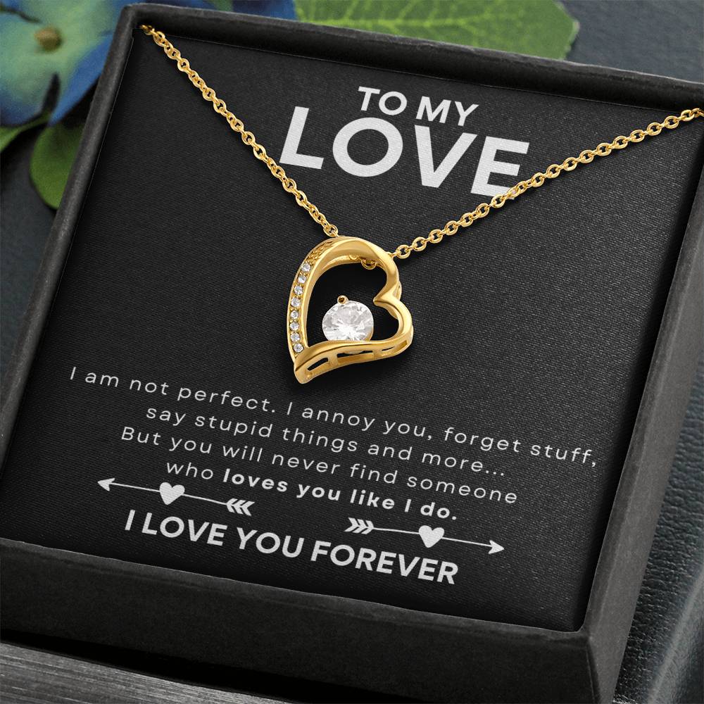 TO MY LOVE - HEART NECKLACE - NEW