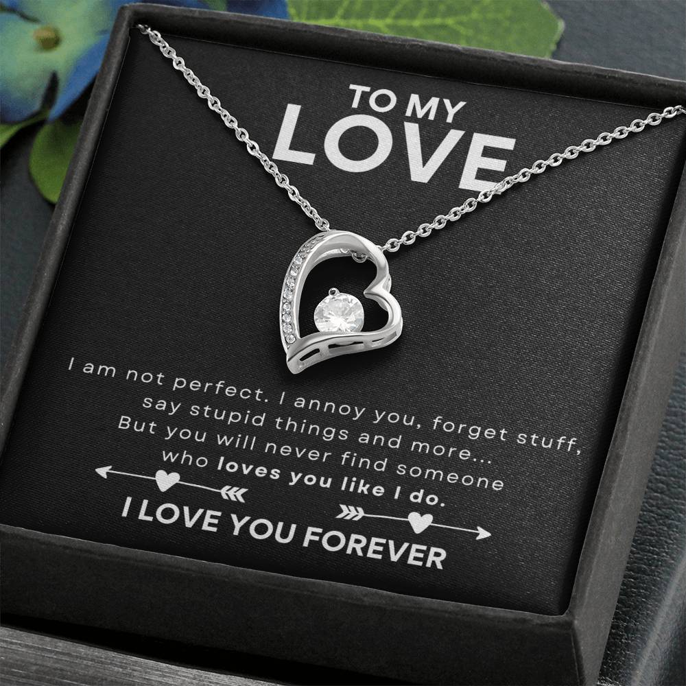 TO MY LOVE - HEART NECKLACE - NEW