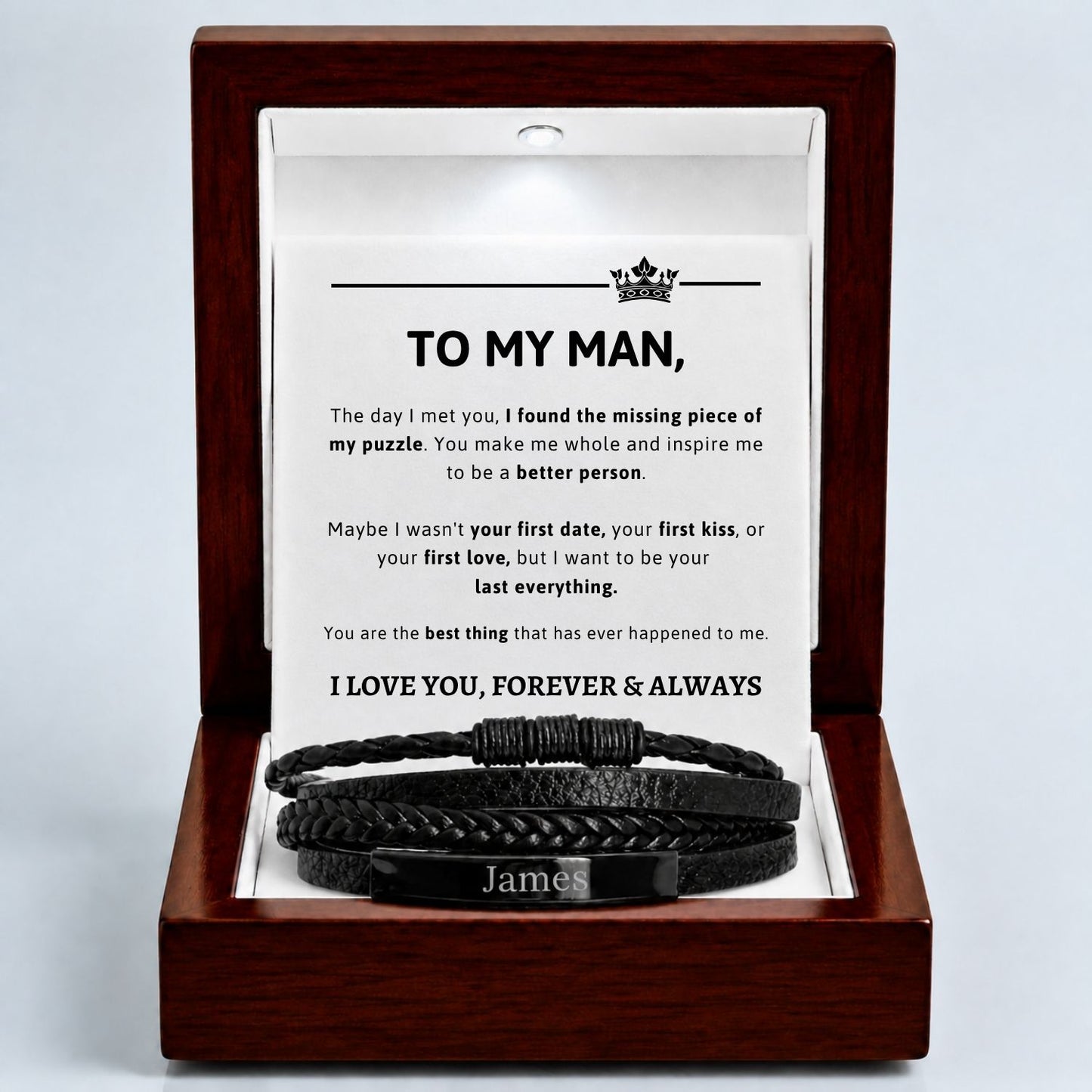 To my Man Layered Bracelet