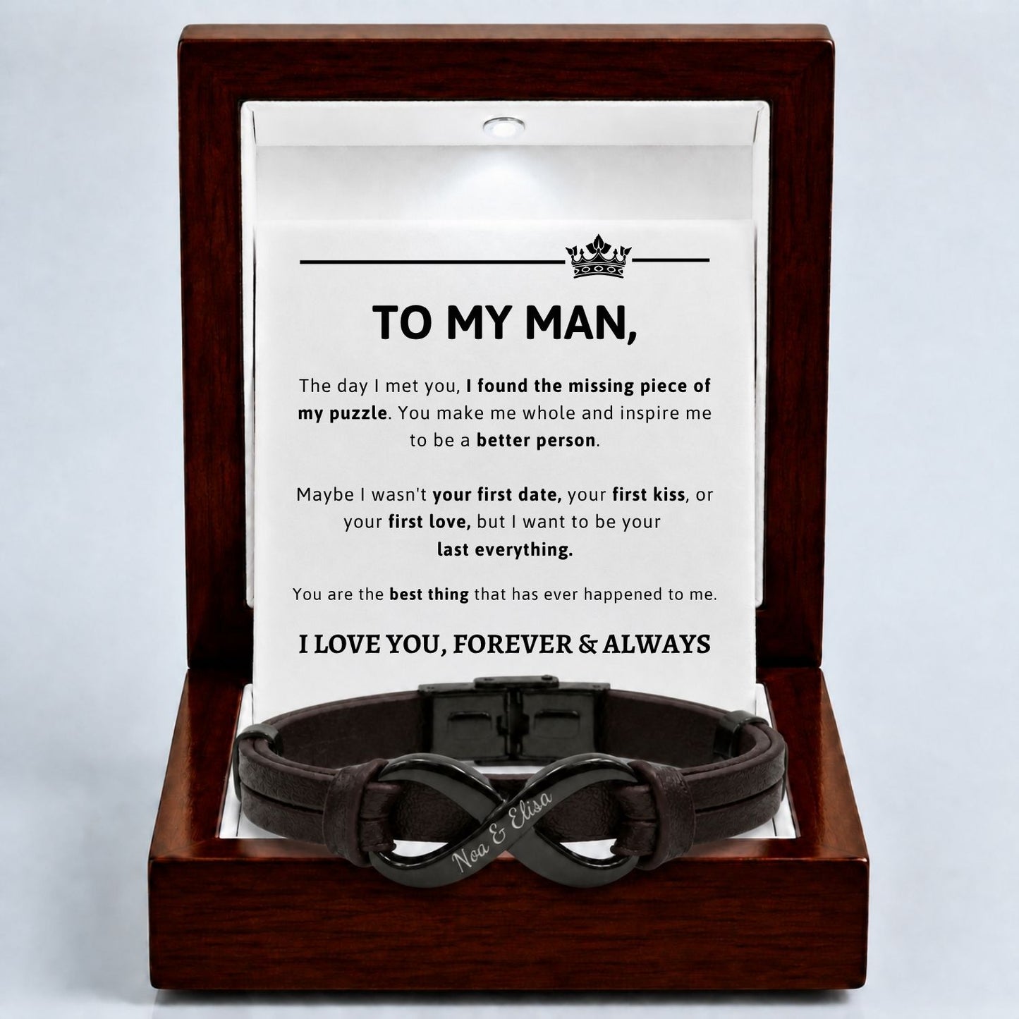 Infinity Dual Name Bracelet