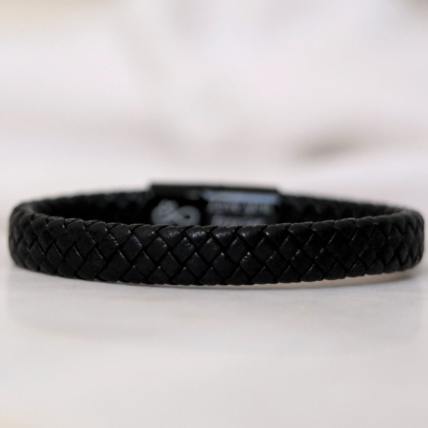 To my Man Black Braided Bracelet