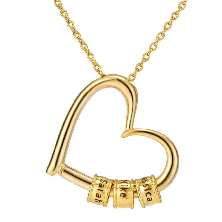 Family's Love Engraved Personalized Pendant with LED Box