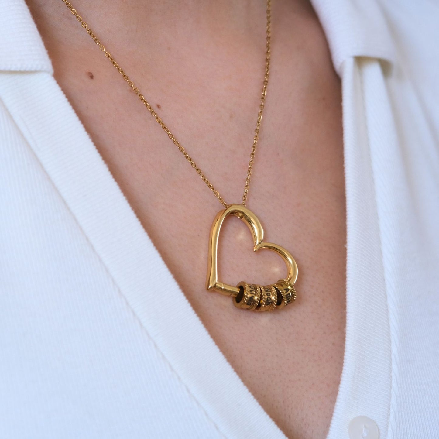 Family's Love Engraved Personalized Pendant with LED Box