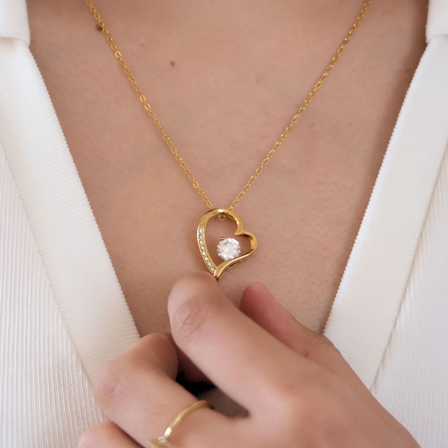 To My Daughter - Heart necklace - Love Dad