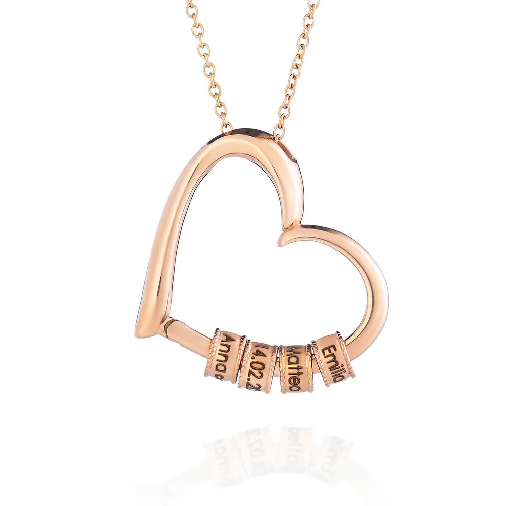 Family's Love Engraved Personalized Pendant with LED Box