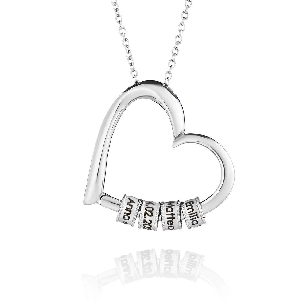 Family's Love Engraved Personalized Pendant with LED Box