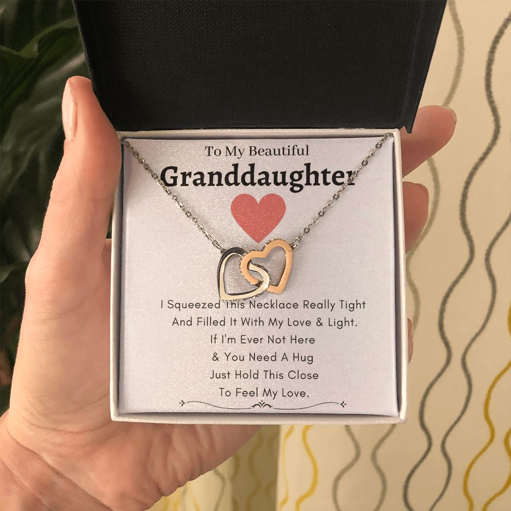 Heart Lock Necklace Love & Light - To My Granddaughter