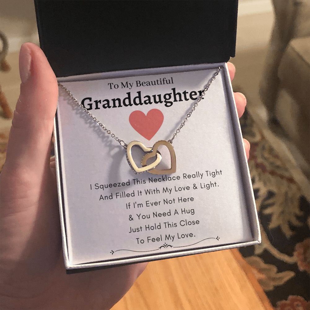 Heart Lock Necklace Love & Light - To My Granddaughter