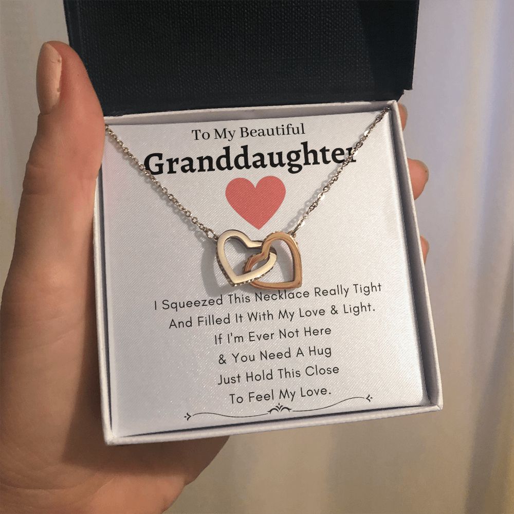 Heart Lock Necklace Love & Light - To My Granddaughter