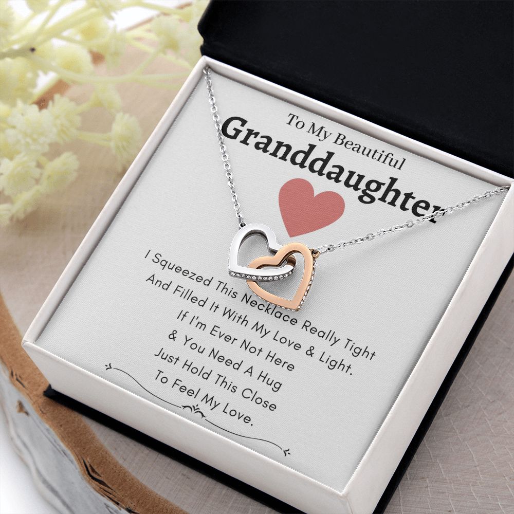 Heart Lock Necklace Love & Light - To My Granddaughter