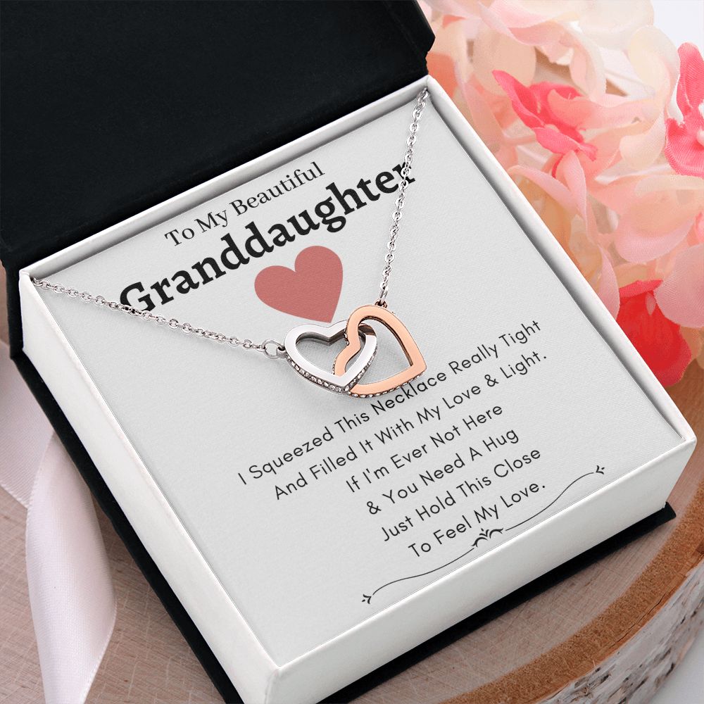 Heart Lock Necklace Love & Light - To My Granddaughter