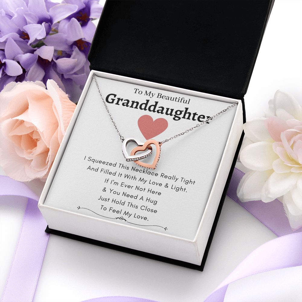 Heart Lock Necklace Love & Light - To My Granddaughter