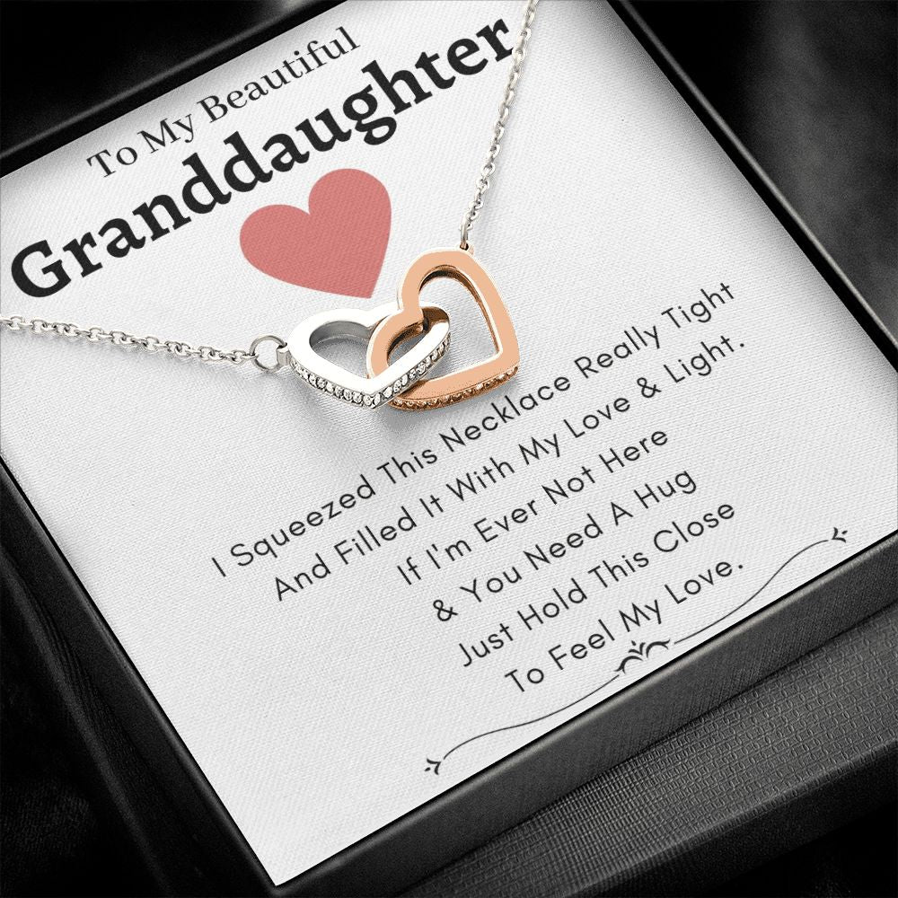 Heart Lock Necklace Love & Light - To My Granddaughter