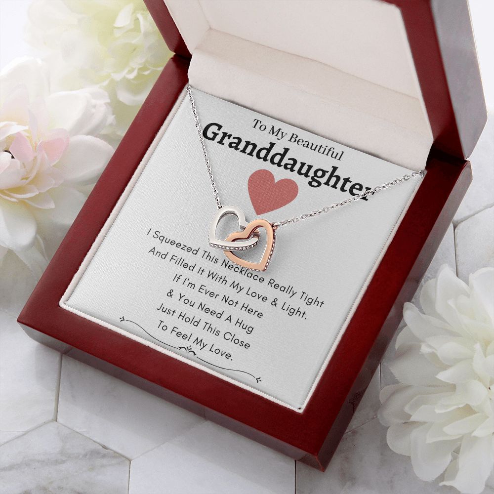 Heart Lock Necklace Love & Light - To My Granddaughter