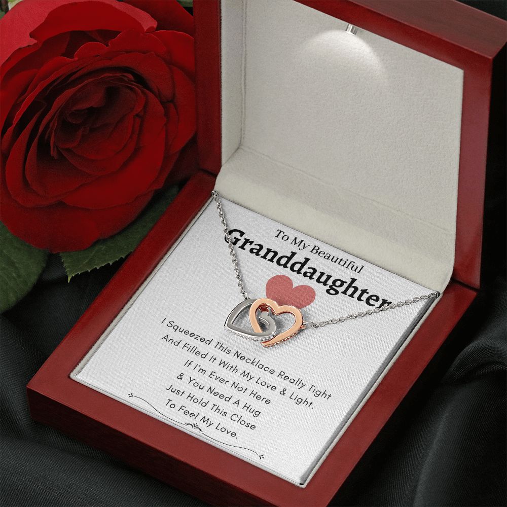 Heart Lock Necklace Love & Light - To My Granddaughter