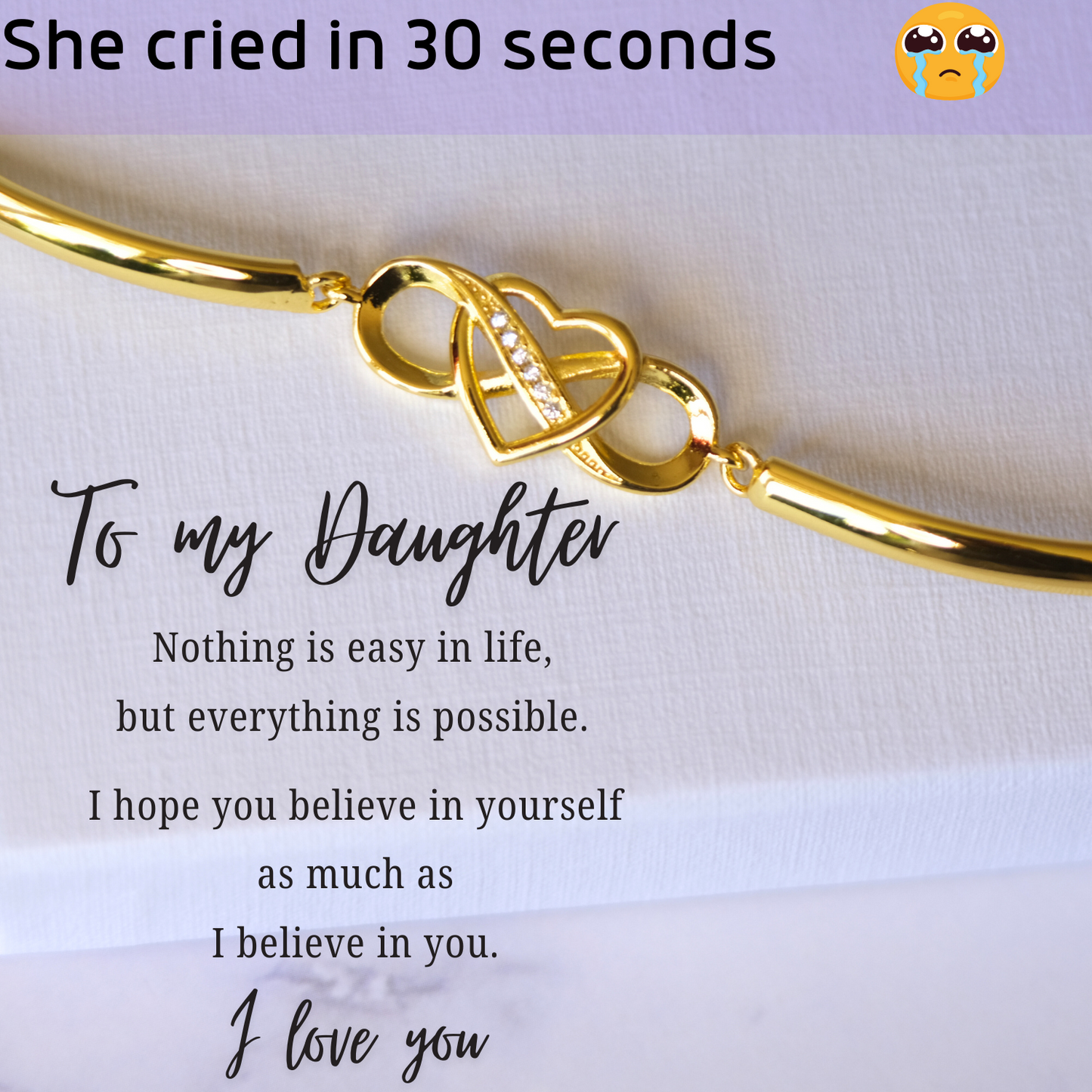 To my Daughter - Infinity bracelet