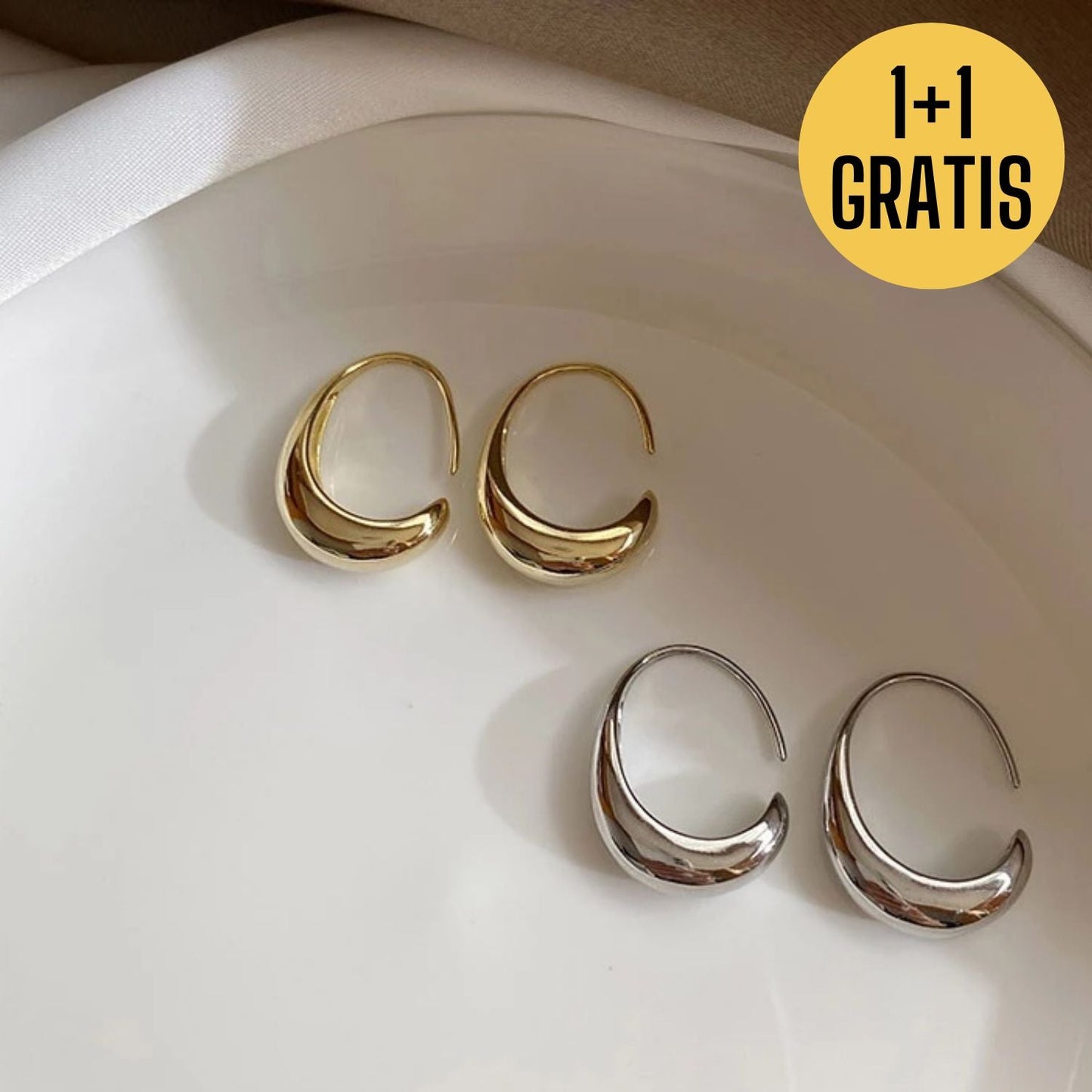 Hoop Oorbellen 1+1 GRATIS (BLACK FRIDAY)