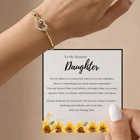 Infinity Heart Bracelet - To My Daughter