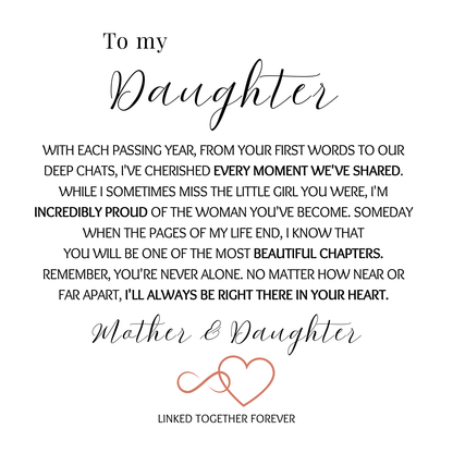 Mother and Daughter- Linked together forever - Infinity Heart Bracelet