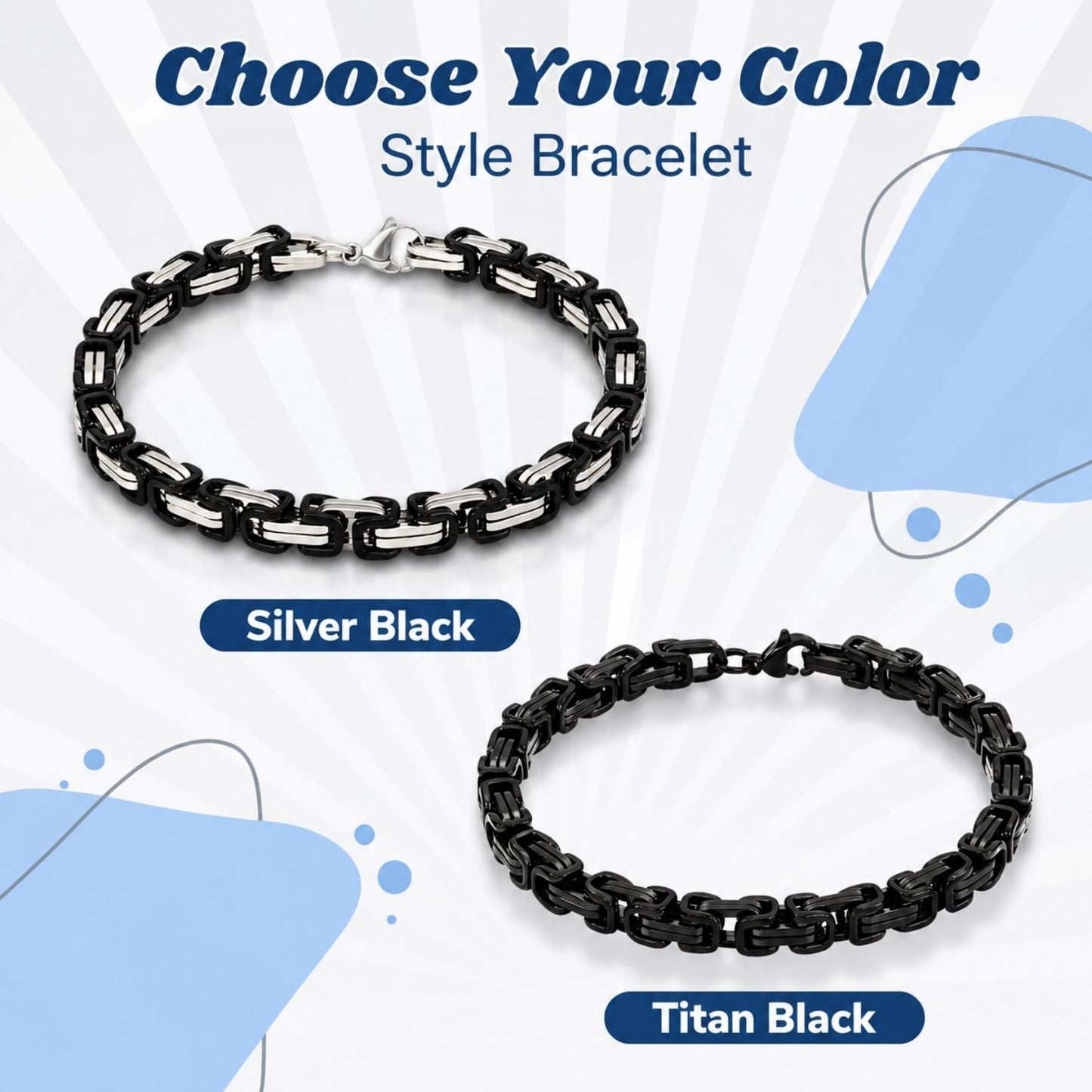 To my Son -  Black Chain Bracelet