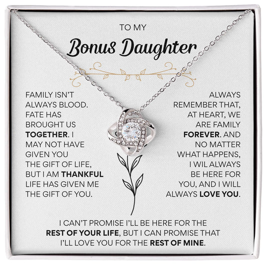 Bonus Daughter - Love Knot necklace