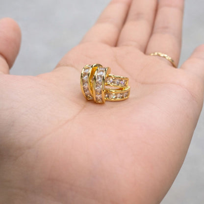 AMALIA DIAMOND HOOPS