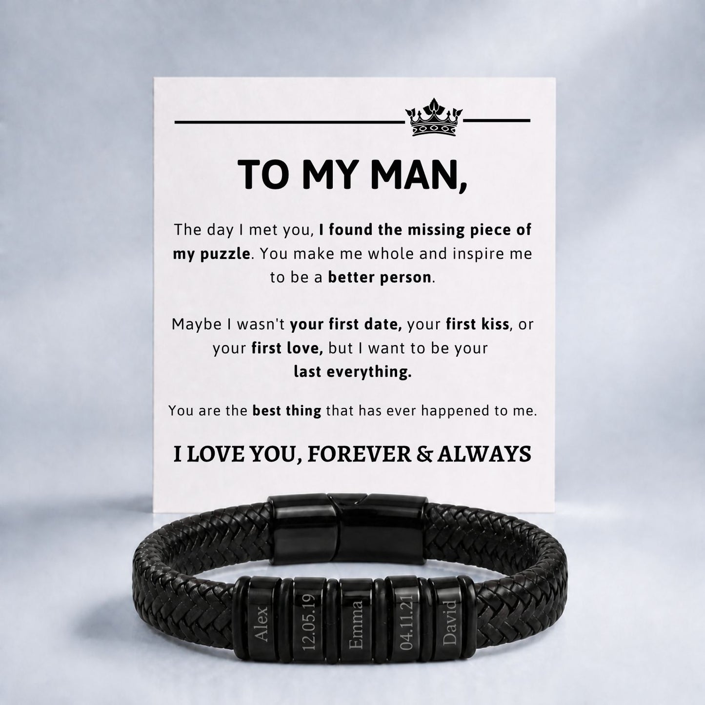 Love story Bracelet with Engraving
