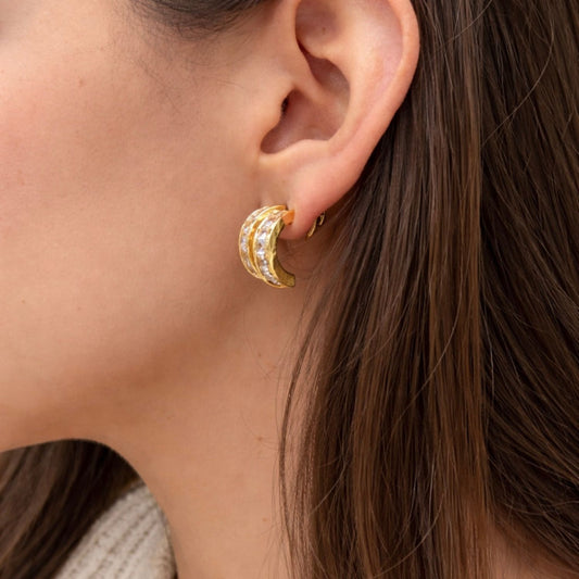 AMALIA DIAMOND HOOPS