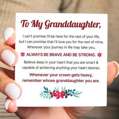 Grandmother & Granddaughter ‘Be Brave and Be Strong’ Blossom Knot Bracelet