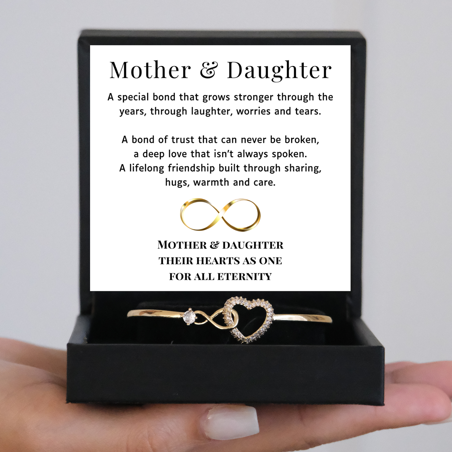 Mother & Daughter - Eternal bond - Infinity Heart Bracelet