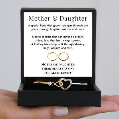 Mother & Daughter - Eternal bond - Infinity Heart Bracelet
