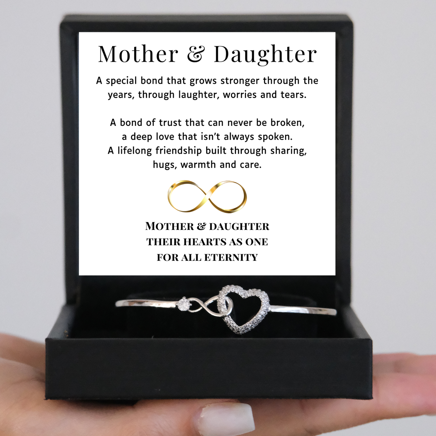 Mother & Daughter - Eternal bond - Infinity Heart Bracelet