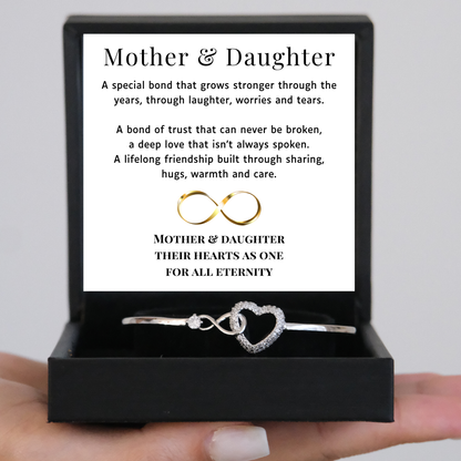 Mother & Daughter - Eternal bond - Infinity Heart Bracelet