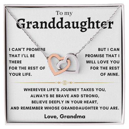 Granddaughter - Interlocking Hearts - Grandma