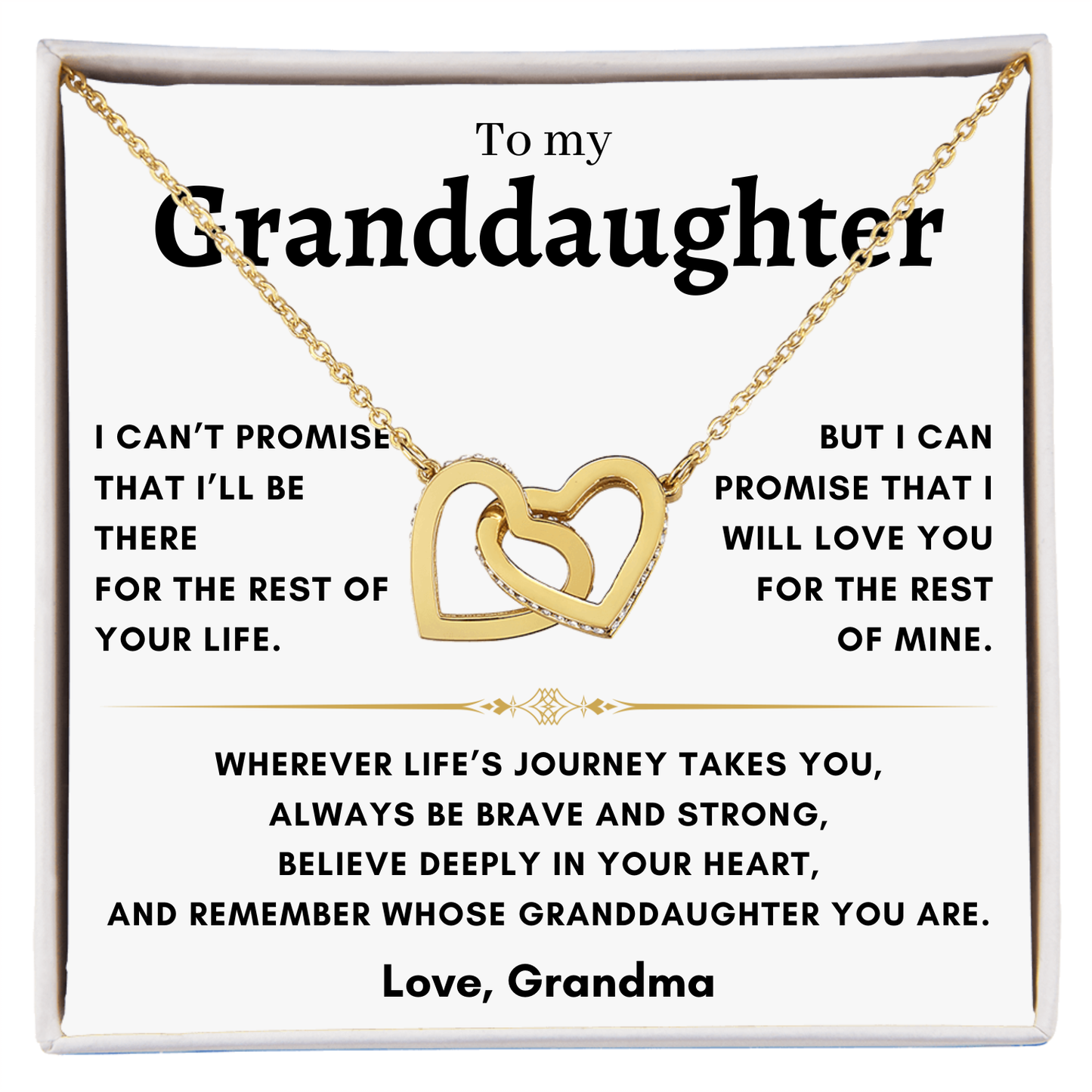 Granddaughter - Interlocking Hearts - Grandma