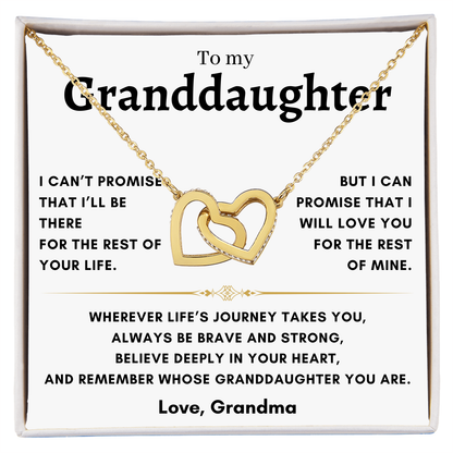 Granddaughter - Interlocking Hearts - Grandma
