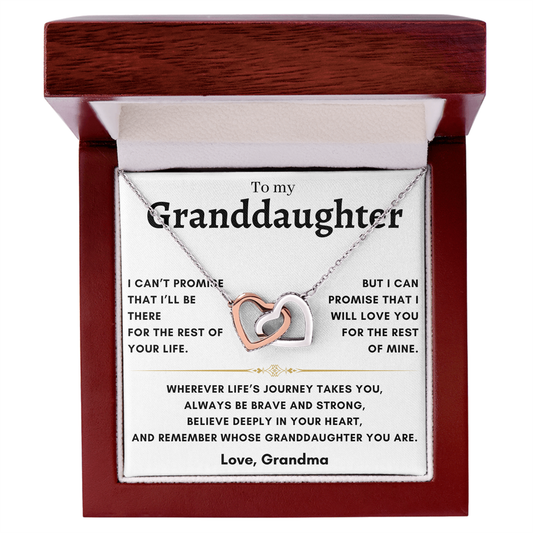 Granddaughter - Interlocking Hearts - Grandma