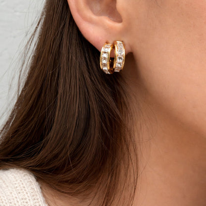AMALIA DIAMOND HOOPS