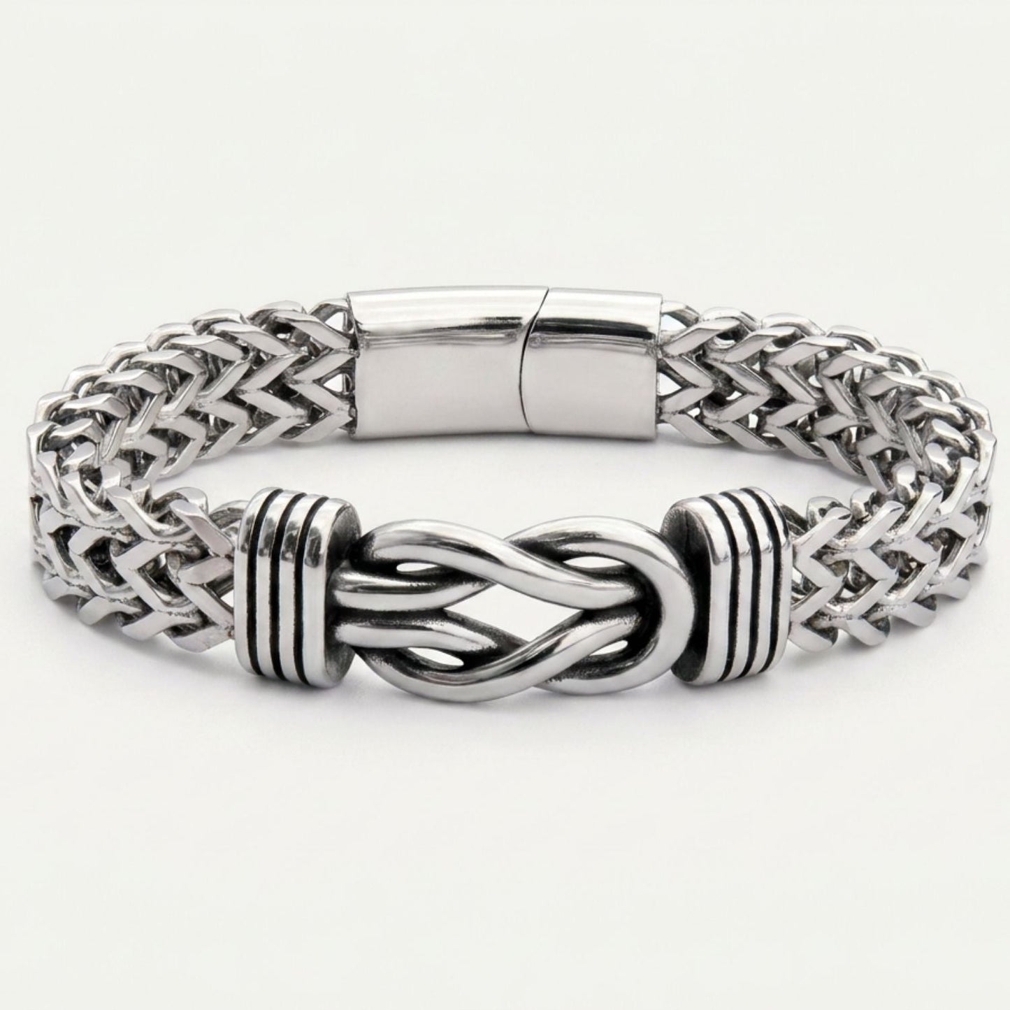 Infinity bracelet styled on wrist